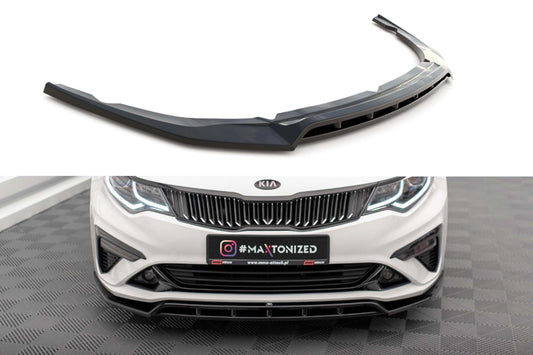 Maxton Design versiune 1 spoiler bara fata pentru Kia Optima Mk4 (2018-2020), lac negru