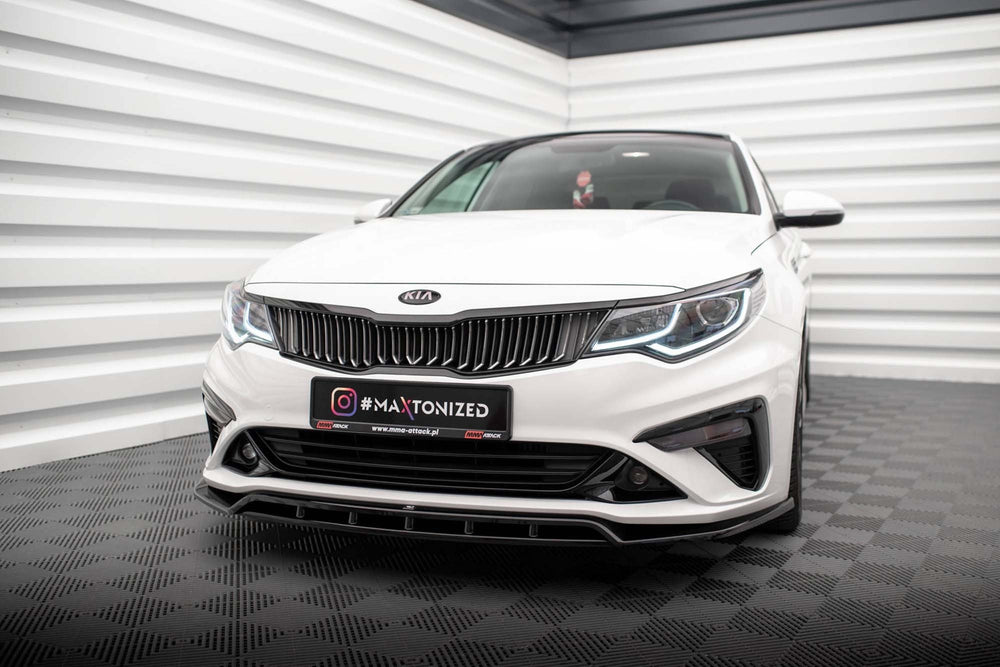 Maxton Design spoiler față versiunea 1 pentru Kia Optima Mk4 (2018-2020), aspect carbon