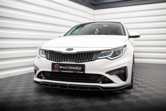 Maxton Design versiune 1 spoiler pentru bara fata a Kia Optima Mk4 (2018-2020), culoare carbon