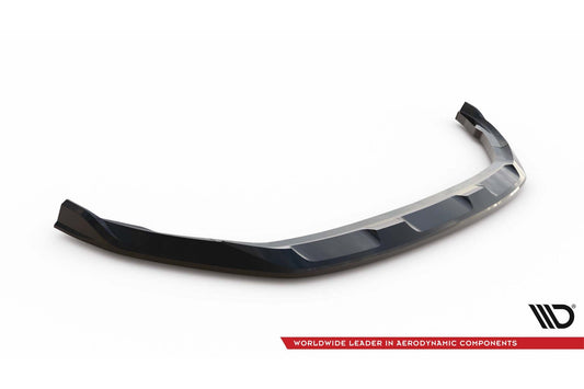 Spoiler Maxton Design versiunea 1 pentru bara fata a Skoda Kamiq Monte Carlo (dupa 2023), lac negru