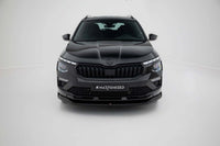 Spoiler Maxton Design versiunea 1 pentru bara față a Skoda Kamiq Monte Carlo (după 2023), lac negru