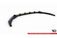 Spoiler Maxton Design versiunea 1 pentru bara fata a Skoda Octavia Sportline (dupa 2019), lac negru