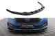 Spoiler Maxton Design versiunea 1 pentru bara fata a Skoda Octavia Sportline (dupa 2019), lac negru