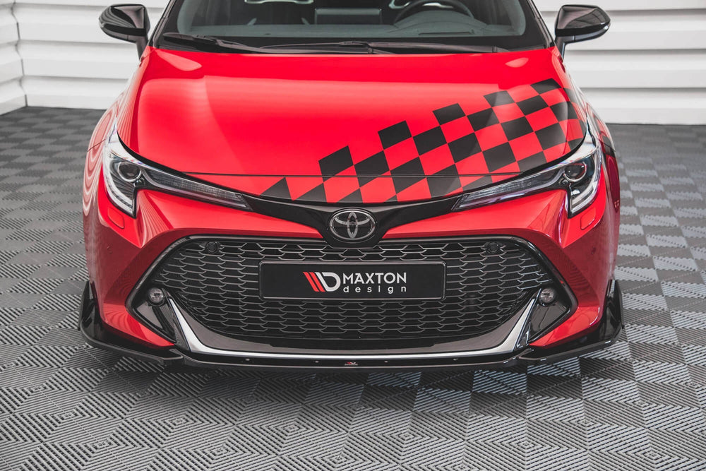 Difuzor bară față Maxton Design pentru Toyota Corolla GR hatchback (2019-), aspect carbon