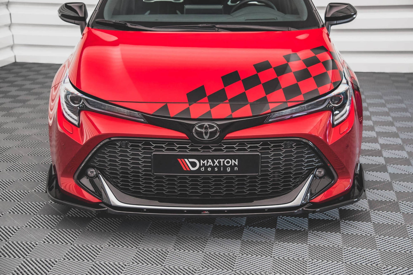 Difuzor bară față Maxton Design pentru Toyota Corolla GR hatchback (2019-), aspect carbon