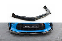 Spoiler Maxton Design versiunea 1 pentru bara față Toyota GR86 (după 2021), negru lucios