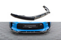 Spoiler pentru bara fata Maxton Design versiunea 1 pentru Toyota GR86 (dupa 2021), negru lucios