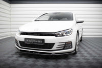 Spoiler bara fata Maxton Design versiunea 1 pentru Volkswagen Scirocco (2014-2017), lac negru
