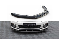 Spoiler bara fata Maxton Design versiunea 1 pentru Volkswagen Scirocco (2014-2017), lac negru
