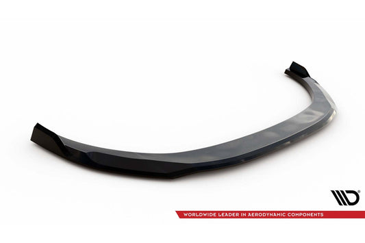 Spoiler Maxton Design versiunea 1 pentru bara fata GT a Kia Proceed, Ceed (2022+), negru lac