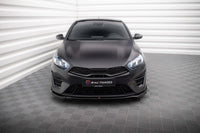 Spoiler Maxton Design versiunea 1 pentru bara fata GT a Kia Proceed, Ceed (2022+), negru lac