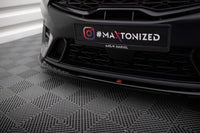 Spoiler Maxton Design versiunea 1 pentru bara fata GT a Kia Proceed, Ceed (2022+), negru lac