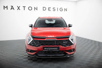 Spoiler Maxton Design versiunea 1 pentru bara față GT-Line Kia Sportage (2021+), negru lucios