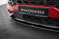 Spoiler Maxton Design versiunea 1 pentru bara față GT-Line Kia Sportage (2021+), negru lucios