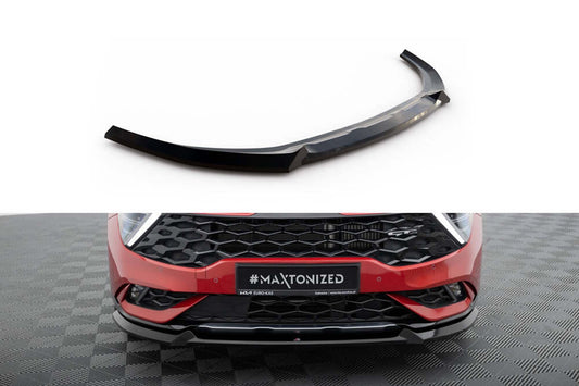Maxton Design versiune 1 spoiler pentru bara fata GT-Line a Kia Sportage (2021+), lac negru