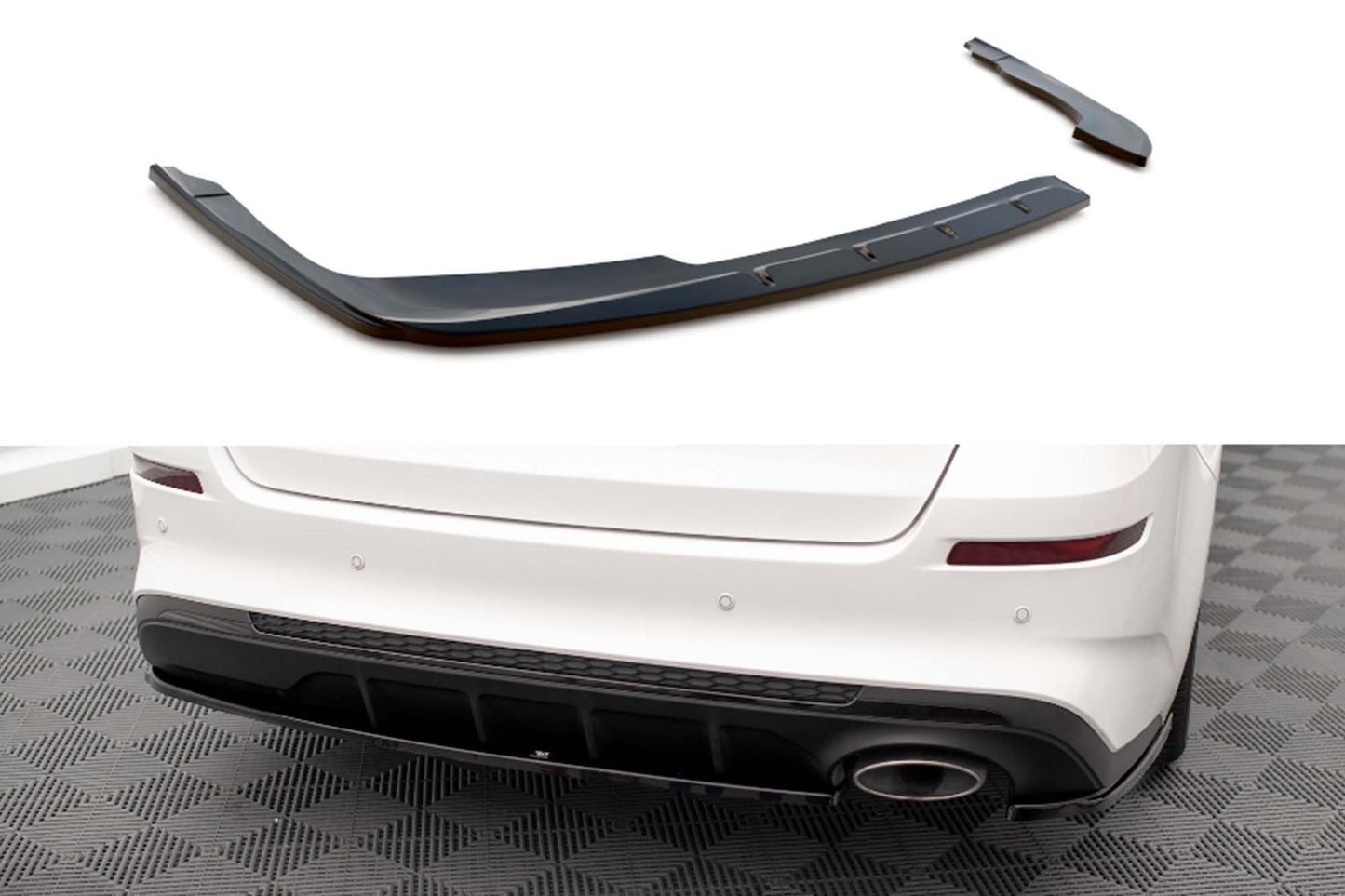 Maxton Design V1 spoiler spate pentru Kia Optima Mk4 (2018-2020), negru lucios