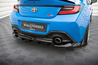 Spoiler Maxton Design versiunea 1 pentru bara spate Toyota GR86 (după 2021), negru lucios