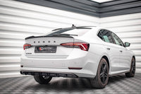 Spoiler Maxton Design versiunea 1 pentru bara spate standard a Skoda Octavia (dupa 2019), lac negru