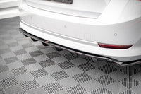 Spoiler Maxton Design versiunea 1 pentru bara spate standard a Skoda Octavia (dupa 2019), lac negru