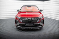 Splitter Maxton Design versiunea 2 pentru bara fata a Hyundai Tucson N-Line (2020-), negru lac