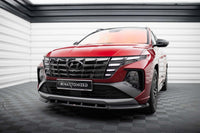 Splitter Maxton Design versiunea 2 pentru bara fata a Hyundai Tucson N-Line (2020-), negru lac