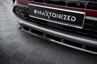 Splitter Maxton Design versiunea 2 pentru bara fata a Hyundai Tucson N-Line (2020-), negru lac