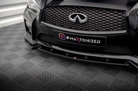Maxton Design versiunea 2 spoiler bara fata pentru Infiniti Q50 S Mk1 (2013-2016), culoare carbon