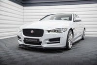 Spoiler Maxton Design versiunea 2 pentru bara fata a Jaguar XE R-Sport X760 (dupa 2015), negru lacuit