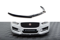 Spoiler Maxton Design versiunea 2 pentru bara fata a Jaguar XE R-Sport X760 (dupa 2015), negru lacuit