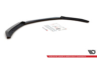 Spoiler Maxton Design versiunea 2 pentru bara fata a Jaguar XF R-Sport (2015-2020), negru lacuit