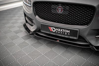 Spoiler Maxton Design versiunea 2 pentru bara fata a Jaguar XF R-Sport (2015-2020), culoare carbon