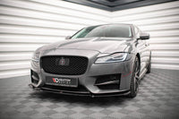Spoiler Maxton Design versiunea 2 pentru bara fata a Jaguar XF R-Sport (2015-2020), culoare carbon