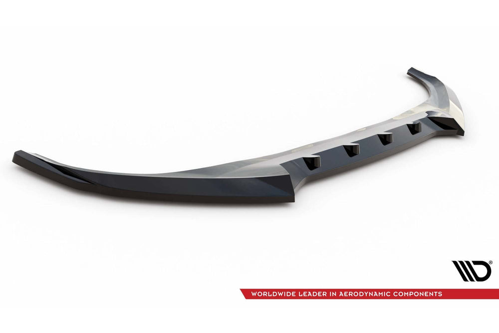 Maxton Design Front Splitter V2 for Kia EV6 GT-Line MK1 (2021+), Gloss Black