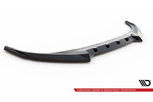 Maxton Design versiune 2 spoiler bara fata pentru Kia EV6 GT-Line MK1 (2021+), negru lac