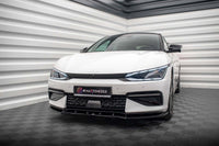 Maxton Design spoiler bară față versiunea 2 pentru Kia EV6 GT-Line MK1 (2021+), negru lucios
