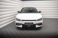 Maxton Design spoiler bară față versiunea 2 pentru Kia EV6 GT-Line MK1 (2021+), negru lucios