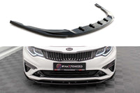 Maxton Design spoiler bară față versiunea 2 pentru Kia Optima Mk4 (2018-2020), negru lucios