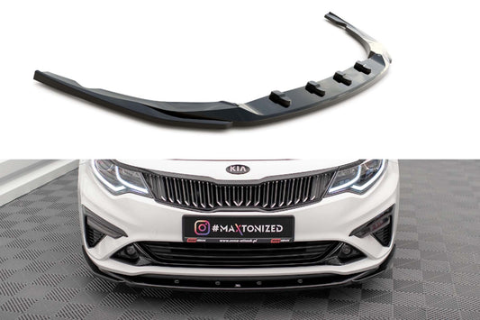 Maxton Design versiune 2 spoiler bara fata pentru Kia Optima Mk4 (2018-2020), lac negru