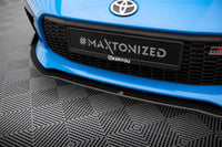 Spoiler pentru bara față Maxton Design versiunea 2 pentru Toyota GR86 (după 2021), negru mat
