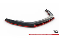 Maxton Design Front Splitter V2 for Toyota GR86 (2021 onwards), gloss black/red