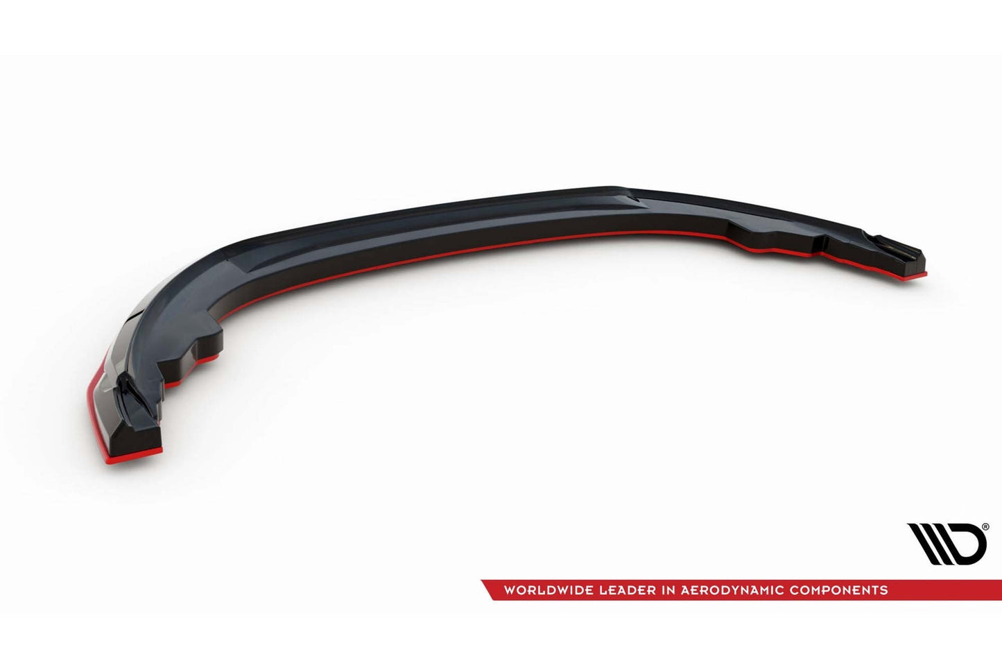 Maxton Design Front Splitter V2 for Toyota GR86 (2021 onwards), gloss black/red