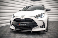Spoiler Maxton Design V2 for Toyota Yaris MK4 (2019+) front bumper, gloss black
