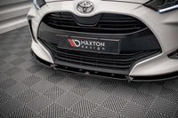 Spoiler Maxton Design V2 for Toyota Yaris MK4 (2019+) front bumper, gloss black