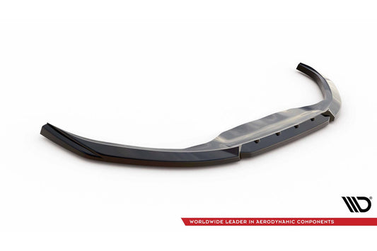 Spoiler bara fata Maxton Design versiunea 2 pentru Toyota Yaris MK4 (2019+), negru mat