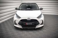 Spoiler bară față Maxton Design versiunea 2 pentru Toyota Yaris MK4 (2019+), negru mat