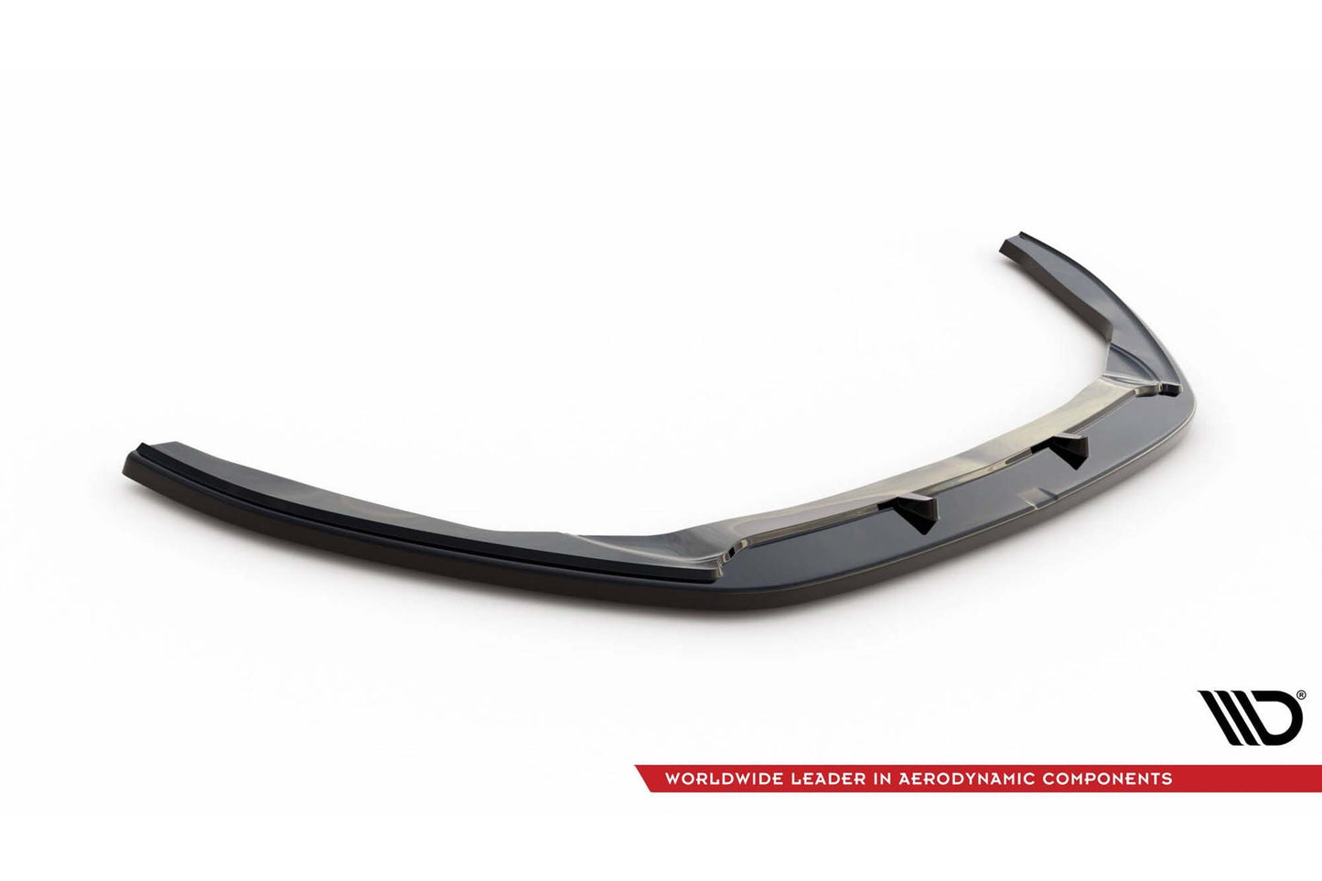 Spoiler Maxton Design versiunea 2 pentru bara fata a Volkswagen Passat B7 sedan, station wagon (2010-2014), lac negru
