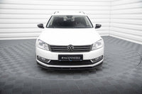Spoiler Maxton Design versiunea 2 pentru bara fata a Volkswagen Passat B7 sedan, station wagon (2010-2014), lac negru