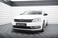 Spoiler Maxton Design versiunea 2 pentru bara fata a Volkswagen Passat B7 sedan, station wagon (2010-2014), lac negru