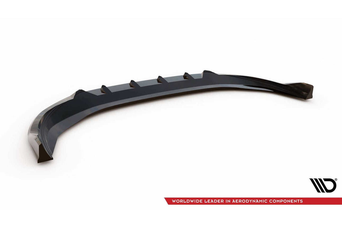 Spoiler Maxton Design versiunea 2 pentru bara fata a VW Passat B9 (dupa 2024), lac negru