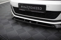 Spoiler Maxton Design versiunea 2 pentru bara fata Volkswagen Scirocco 2014-2017, lac negru